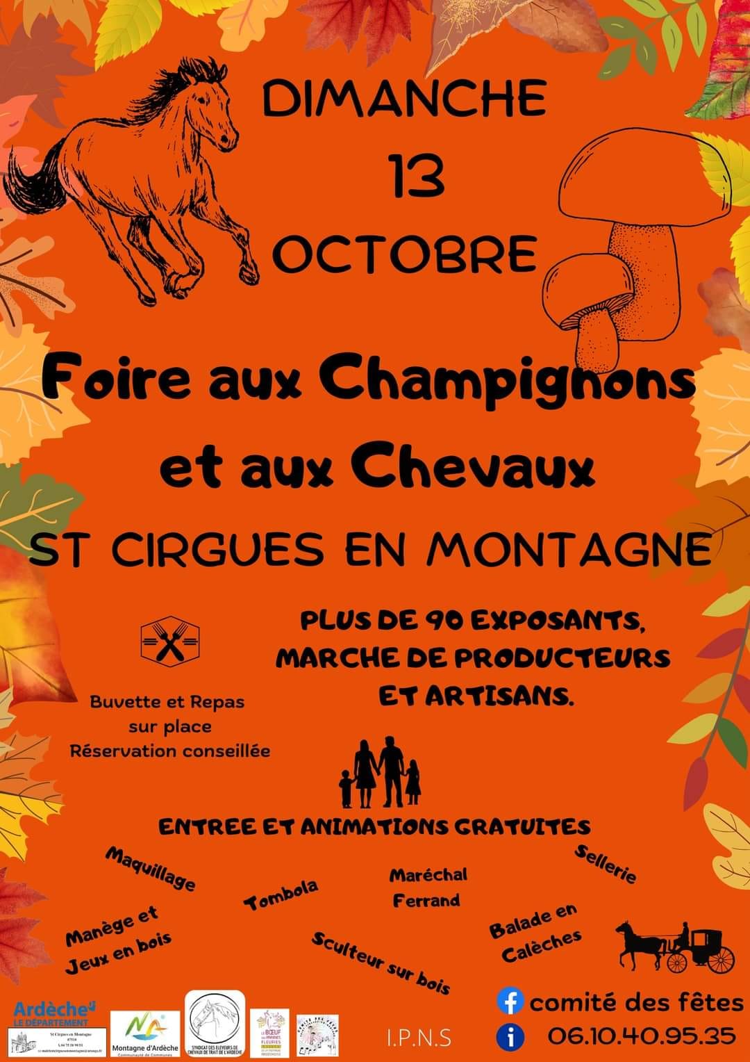 Image Foire aux champignons et aux chevaux